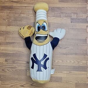 New York Yankees Promotional Plush Baseball Bat Toy  Nanco Genuine MLB